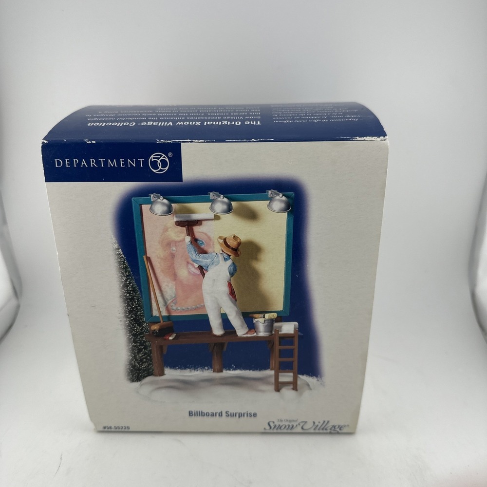Department 56 Billboard Surprise Snow Village 56.55229 Lit Accessory 2003